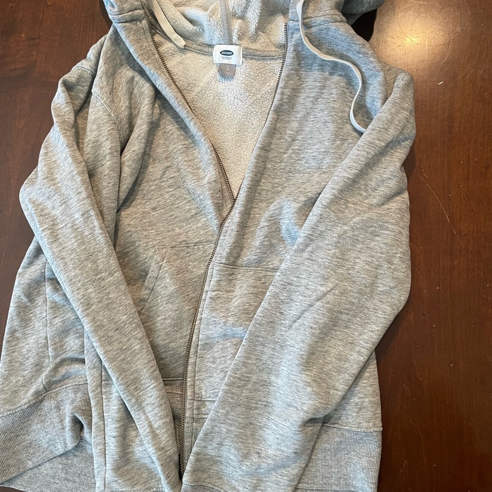 Old Navy Gray Zip-Up Hoodie